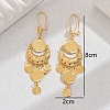 Vintage Middle Eastern Ramadan Moon Tassel Earrings Women's Ear Accessories. NP0210-1