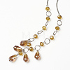 Glass Beads Pendant Necklaces NJEW-JN01969-01-2