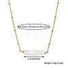 Baroque Keshi Pearl Bar Pendant Stainless Steel Satellite Chain Necklaces for Women XQ7733-4