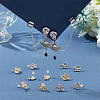 40Pcs 2 Color Alloy Stud Earring Findings FIND-DC0002-19-5