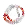 Electroplate Glass Beads Strands EGLA-D300-06-8mm-02-2