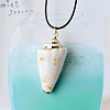 Natural Conch and Shell Pendant Necklace  YJ0466-1-1