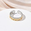 304 Stainless Steel Cuff Open Rings RJEW-Z121-02GP-07-2