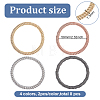 8Pcs 4 Colors Steel Wire Wrap Chain Stretch Bracelets Set BJEW-BC0001-21-2