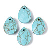 Synthetic Turquoise Pendants G-N362-13L-1