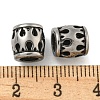 Retro Hollow 304 Stainless Steel European Beads STAS-B071-17AS-2