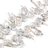 Natural Baroque Keshi Pearl Beads Strands PEAR-S018-06F-2