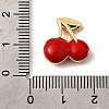 Brass Enamel Beads KK-I360-003G-01B-3