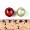 Spray Painted Acrylic Beads X-MACR-Q154-8mm-M-3