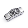 Retro 304 Stainless Steel Slide Charms/Slider Beads STAS-L243-017AS-1