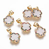 Brass Enamel Charms KK-L185-31G-1