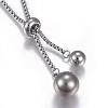 304 Stainless Steel Pendant Necklaces NJEW-P252-01P-2