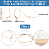 50Pcs 304 Stainless Steel Leverback Earring Findings STAS-BBC0011-11-2