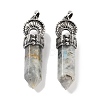 Natural Labradorite Pointed Big Pendants G-Q163-02AS-07-1