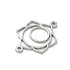 Chakra 304 Stainless Steel Connector Charms SA-CBA28C1-01C-P-2