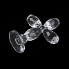 Natural Quartz Crystal Cross Figurines AJEW-H154-01C-2