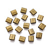 Electroplate Opaque Glass Seed Beads SEED-S023-20C-02-1