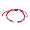 Polyester Braided Bead Bracelet Making AJEW-JB01250-01-1