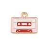 Valentine's Day Alloy Enamel Pendants ENAM-I084-01KCG-16-1