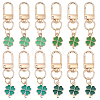 20Pcs 4 Colors Alloy Enamel Pendant Decorations HJEW-CP00090-1