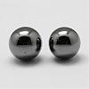 Non-magnetic Synthetic Hematite Beads G-P162-01-8mm-2