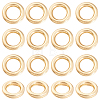 200Pcs 304 Stainless Steel Round Rings STAS-BBC0010-21C-7