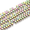 Electroplated Synthetic Non-magnetic Hematite Beads Strands G-T139-65H-1