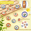 6Pcs 6 Styles Handmade Porcelain Beads PORC-YW0001-82-3