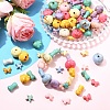 150Pcs 5 Styles Acrylic Beads SACR-YW0002-08-4