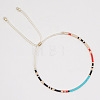 Adjustable Plastic Beaded Slider Bracelets YS6543-8-1