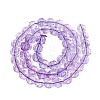 Transparent Crackle Glass Beads Strands GLAA-Q108-03A-06-2
