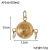 202 Stainless Steel Pendant Rhinestone Settings STAS-OY006-54G-2