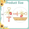 Alloy & Resin Pendant Decorations HJEW-YW00401-06-3