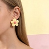 Alloy & Acrylic Stud Earrings XF1032-2-2