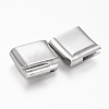 304 Stainless Steel Magnetic Clasps with Glue-in Ends STAS-F130-23P-2