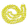 Electroplate Opaque Solid Color Glass Beads Strands EGLA-N002-27-B03-2