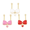 Brass Enamel Pendants KK-B167-03G-1