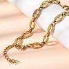 304 Stainless Steel Coffee Bean Chain Bracelet & Necklace Jewelry Sets SJEW-L199-19G-2