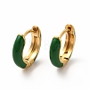 Enamel Hoop Earrings EJEW-G344-02G-04-1