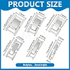 12Pcs 6 Styles Brass Watch Band Clasps KK-PH0015-10-2