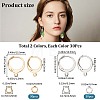 60Pcs 2 Color 304 Stainless Steel Leverback Earring Findings DIY-CN0002-52-2
