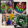 800Pcs Opaque Plastic Beads KY-SP0001-47G-6