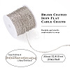 Brass Coated Iron Flat Cable Chains CH-TAC0007-01P-4