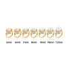 Brass Micro Pave Cubic Zirconia Adjustable Cup Peg Ring Settings KK-B166-03G-4