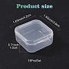 Transparent Plastic Bead Containers CON-YW0001-04-6