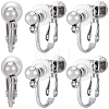 20Pcs 316 Stainless Steel Clip-on Earring Findings STAS-BBC0008-59P-1