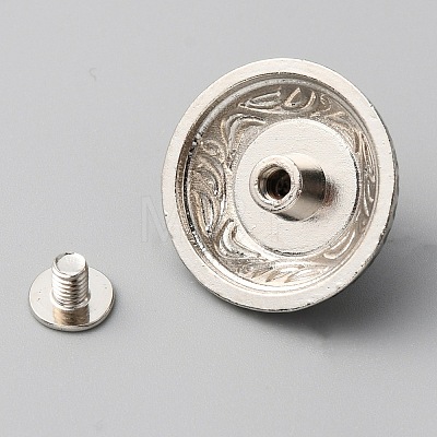 Zinc Alloy Buttons BUTT-WH0028-36B-03-1