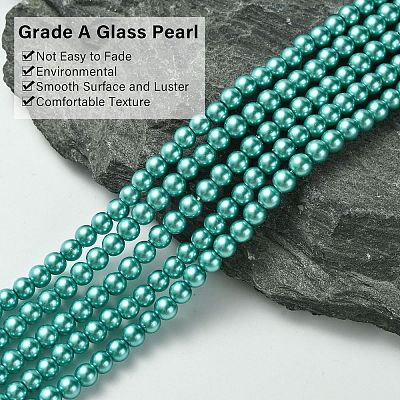 Grade A Glass Pearl Beads LS-HY-J001-4mm-HX052-1