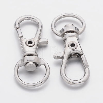 Alloy Swivel Lobster Claw Clasps X-E341-4-1
