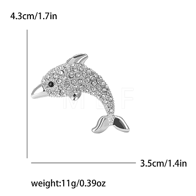 Alloy Rhinestone Brooch for Backpack Clothes PW-WGD0D41-02-1